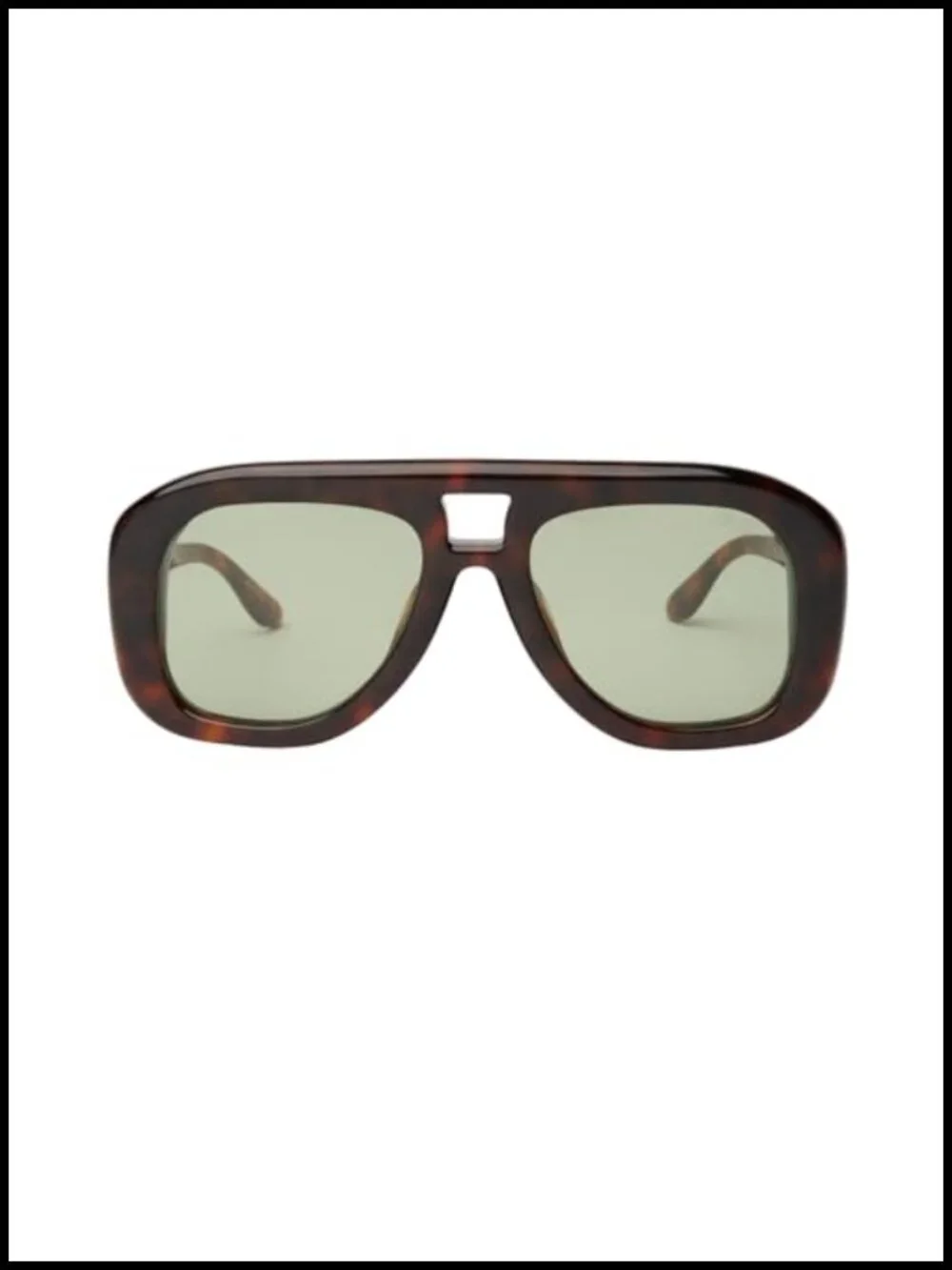 Chunky Oversized Aviator Sunglasses Acetate CR39 UVA/UVB Protection